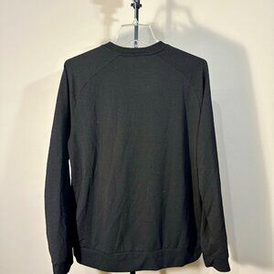 Athletic Works Black Pullover Medium Cotton Blend with Hoodie Pouch